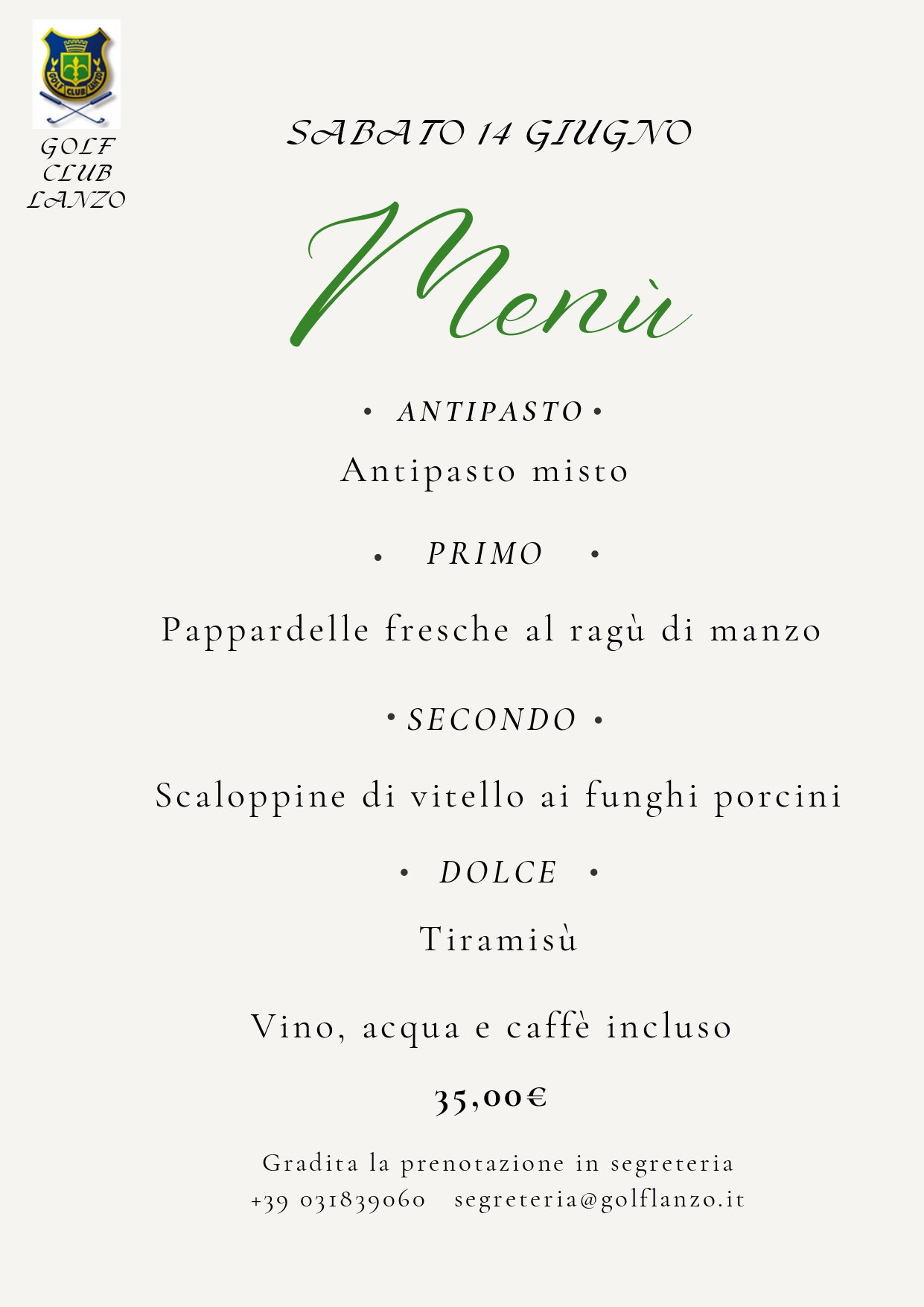 cena 14 giugno